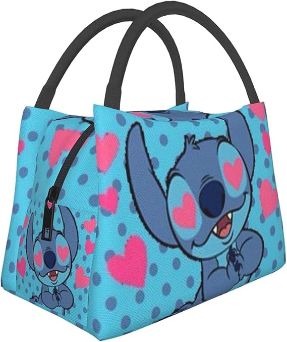 Portable Tote Bag Lunch Bag,Stitch Lunch Box Insulated Lunch Container For Women,Men,Kids