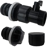 LO MERECES Cooler Drain Plug Replacement Set Fit for Yeti/Roadie Coolers, Tank Ice Buckets Fit for YETI Tundra Cooler and Fit for RTIC 20QT, 45QT, 65QT Coolers