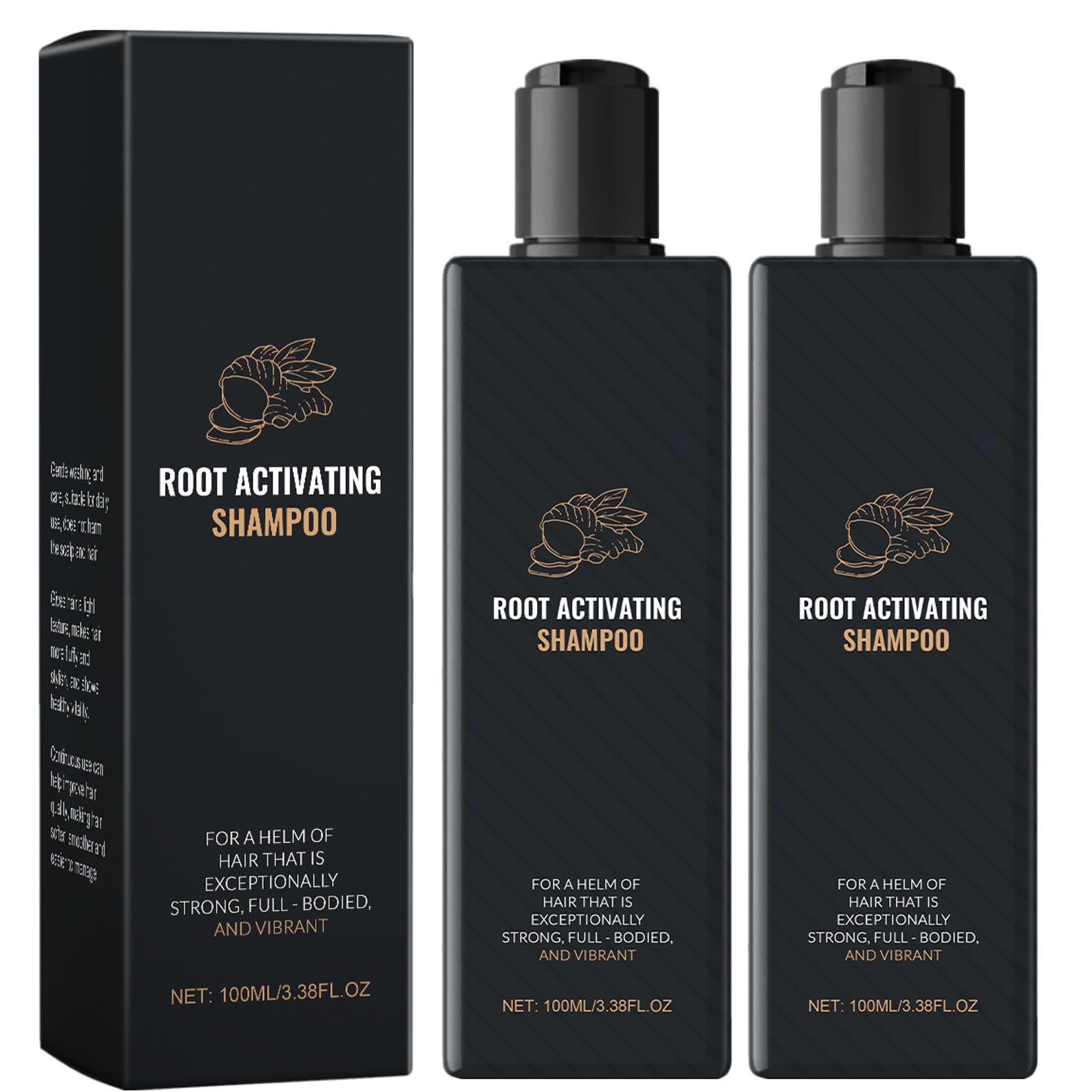 2PCS Mane Shampoo for Men & Hair Thickening Shampoo for Men and Women - Aids in Maintaining Hair Health, Supports the Appearance of Fuller Hair, and Helps to Keep Hair in Good Condition