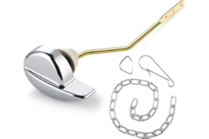 HOUTINGMAAN Toilet Handle Replacement Parts Kit, Toilet Flush Handle,Universal Toliet Trip Lever for Toto St743S, Side Mount Toilet Flush Tank Lever Handle for TOTO Kohler Toilet Tank, 1-Pack Copper Lever