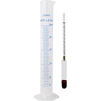 Homebrew Guys Triple Scale Hydrometer Kit. Best for Beer, Wine, Juice, Cider. Easily Measure Specific Gravity, BRIX and…