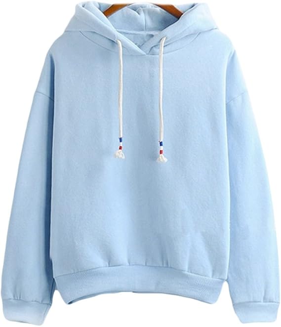 plain baby blue hoodie