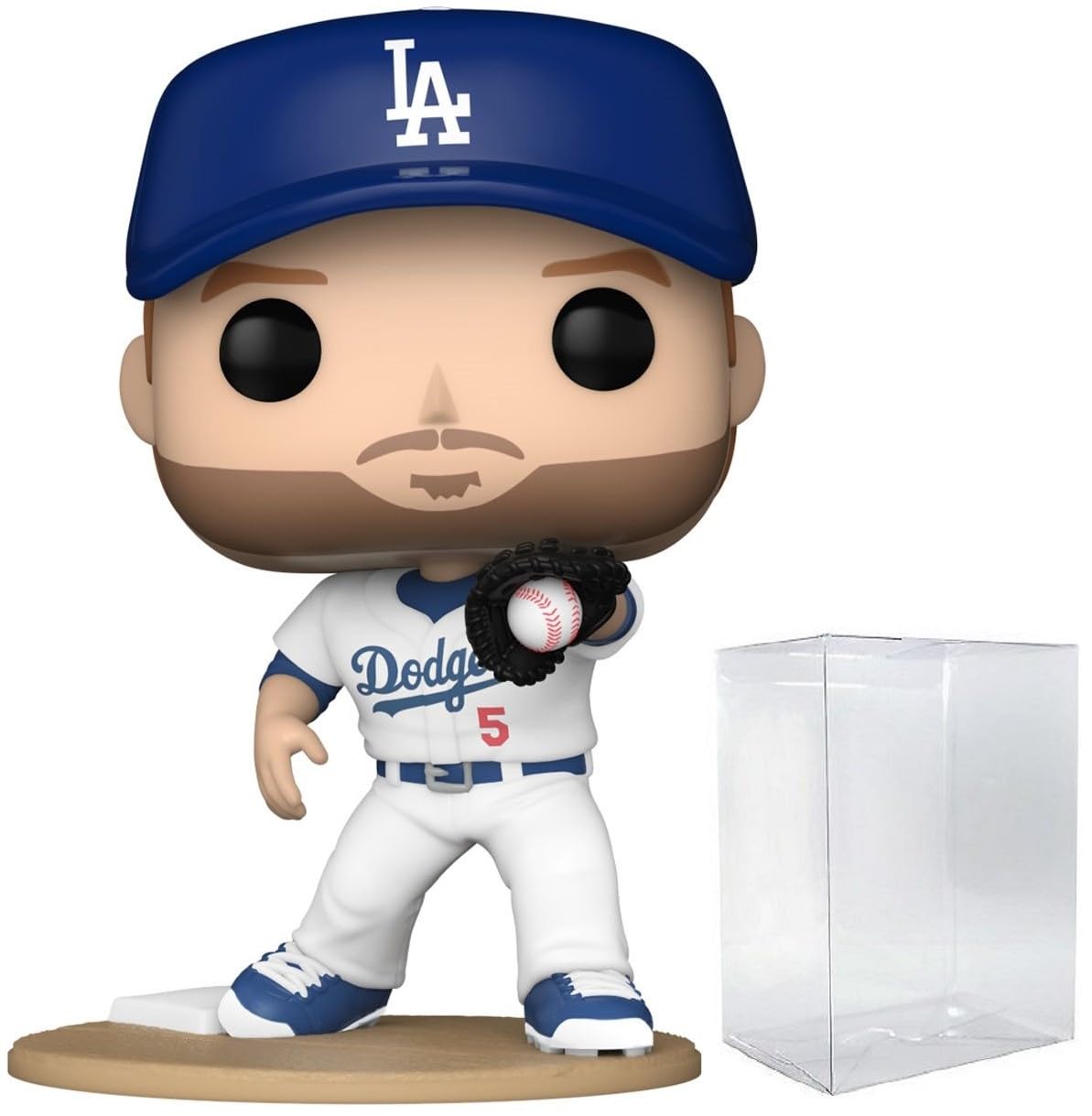 Photo 1 of POP MLB: Dodgers - Freddie Freeman Funko Vinyl Figure (Bundled with Compatible Box Protector Case), Multicolor, 3.75 inches
