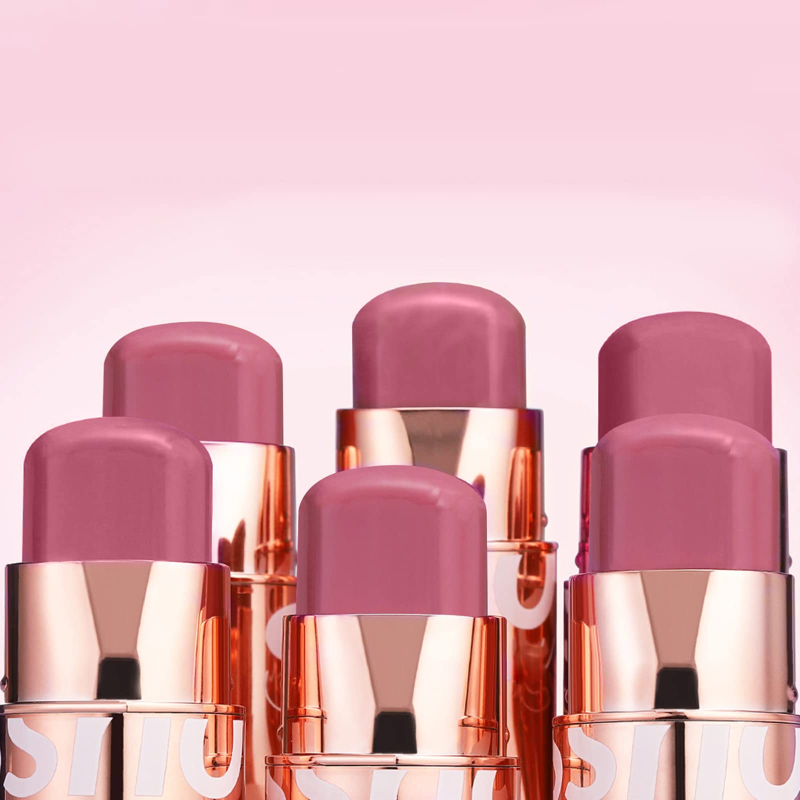 NewBang Cream Blush Stick for Cheeks Makeup,Waterproof Blush Face Stick Multi-Use Lip and Cheek Tint,Matte Finish Lightweight Easy to Blend Natural Cream Blusher Makeup for All Skin Tones- Pink