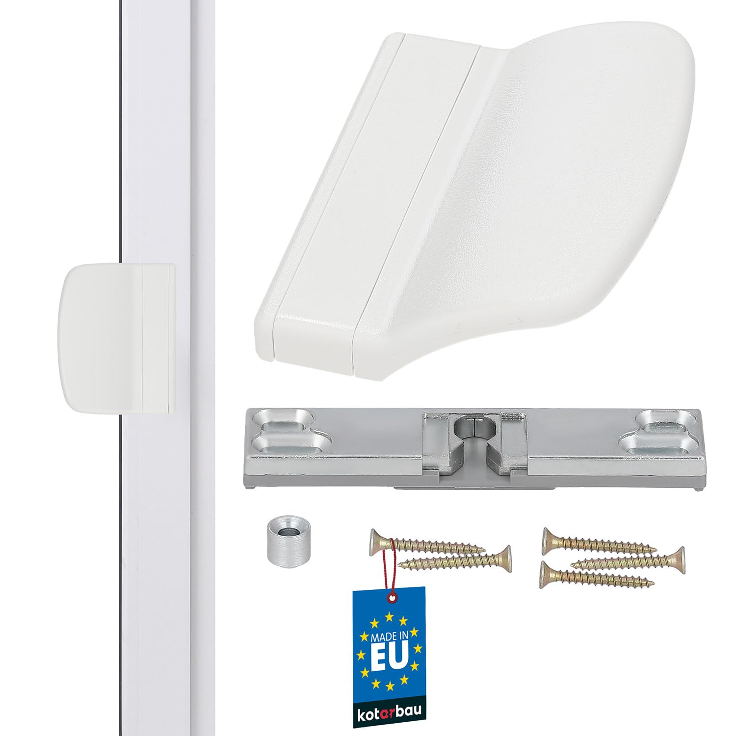 KOTARBAU 5907465905077 Balcony Door Catch White