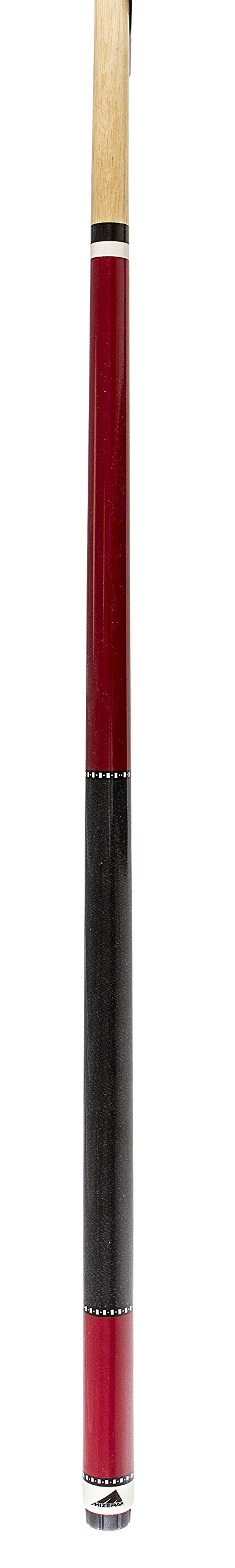Mizerak Hardwood Cue (2 Piece), 57", Red