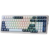 Redragon K686 PRO Wireless RGB Gasket Gaming Mechanical Keyboard, Easy Knob | Multi-Function Control Wheel, 0-Delay Tri-Mode, Cushioned 5-Layer Noise Dampening for Creamy Thocky Sound, Practical 98 Keys