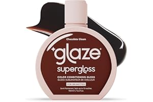 Glaze Super Gloss Colour Conditioning – Chocolate Gleam for Natural Medium to Dark Brown Hair – Rinse Out Semi-Permanent Hair