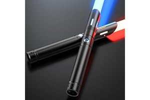 ANASABER Lightsaber, Double-bladed Dueling Lightsaber, 4 Sound Fonts, 12 RGB Colors FX Metal Hilt Lightsabers 40inch Real Light Sabers 2pack for Adults/Kids Birthday Xmas Gift, Halloween Cosplay