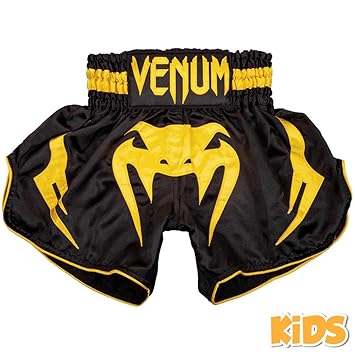 Venum Muay Thai Shorts, Kinder, Bangkok Inferno, schw-gelb Alter 12 J