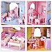 ZValueDesign DIY 3D Puzzle,Dollhouse Kits with Furniture, Kids House 3D Jigsaw Puzzle Toys, Princess Castle Building DIY Game (92 Pieces)