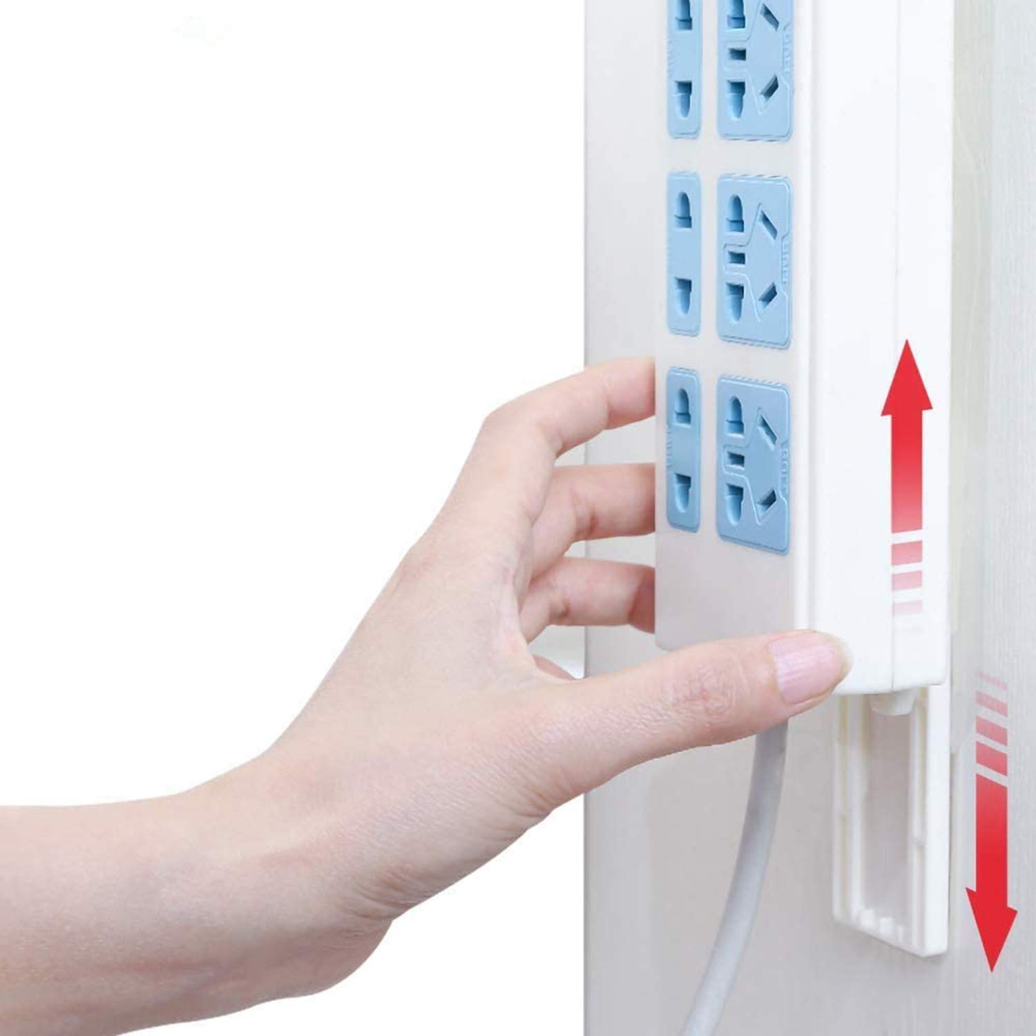 Buy Morkka Self Adhesive Power Strip Fixator, No Hole Plugin Wall