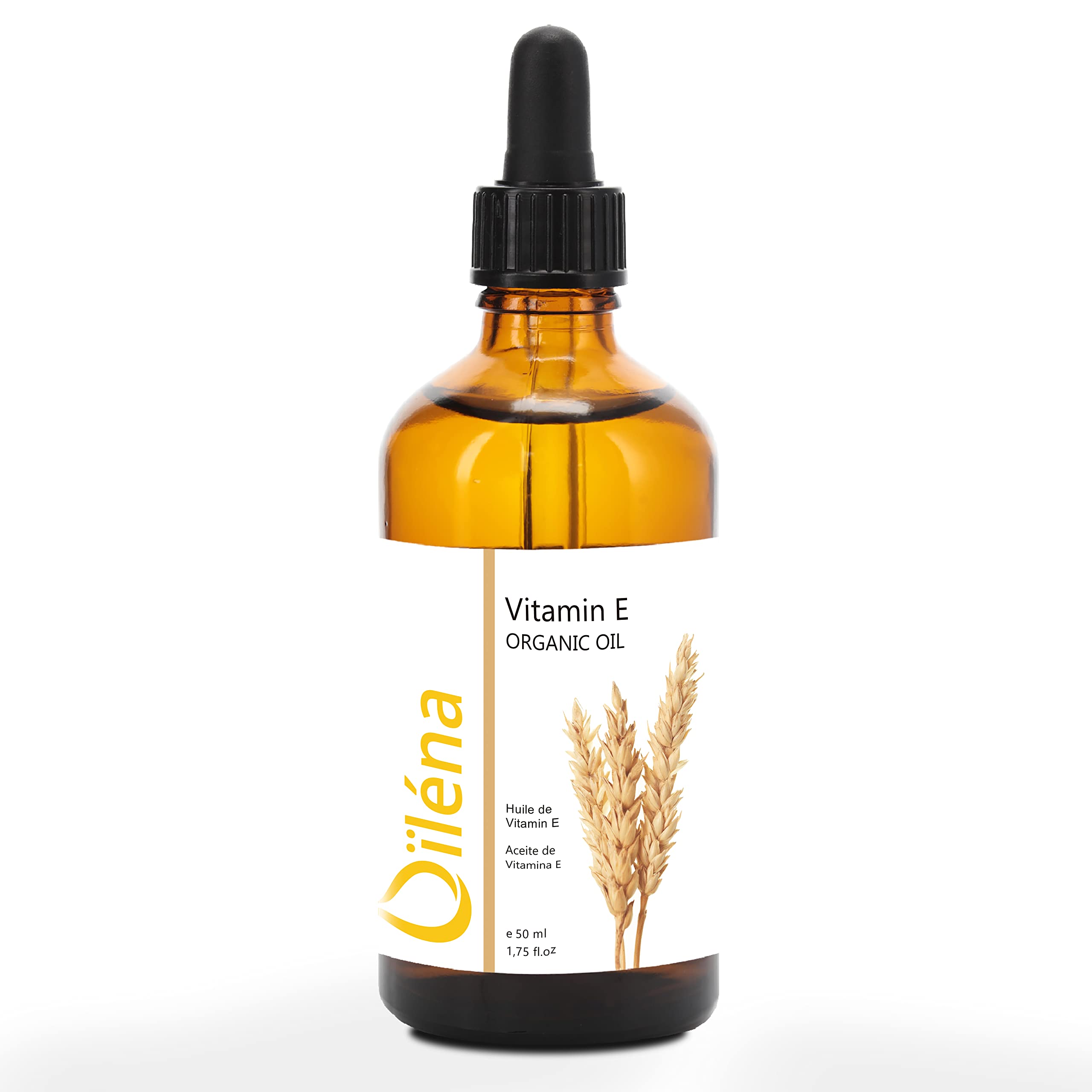 Oïléna - 100% Natural Vitamin E Oil 35,000 IU, 50ml | Anti-Aging Facial Treatment | Dark Circles Eliminator | Hair Loss Prevention | Nail Strengthener, 50 ml Pack of 1