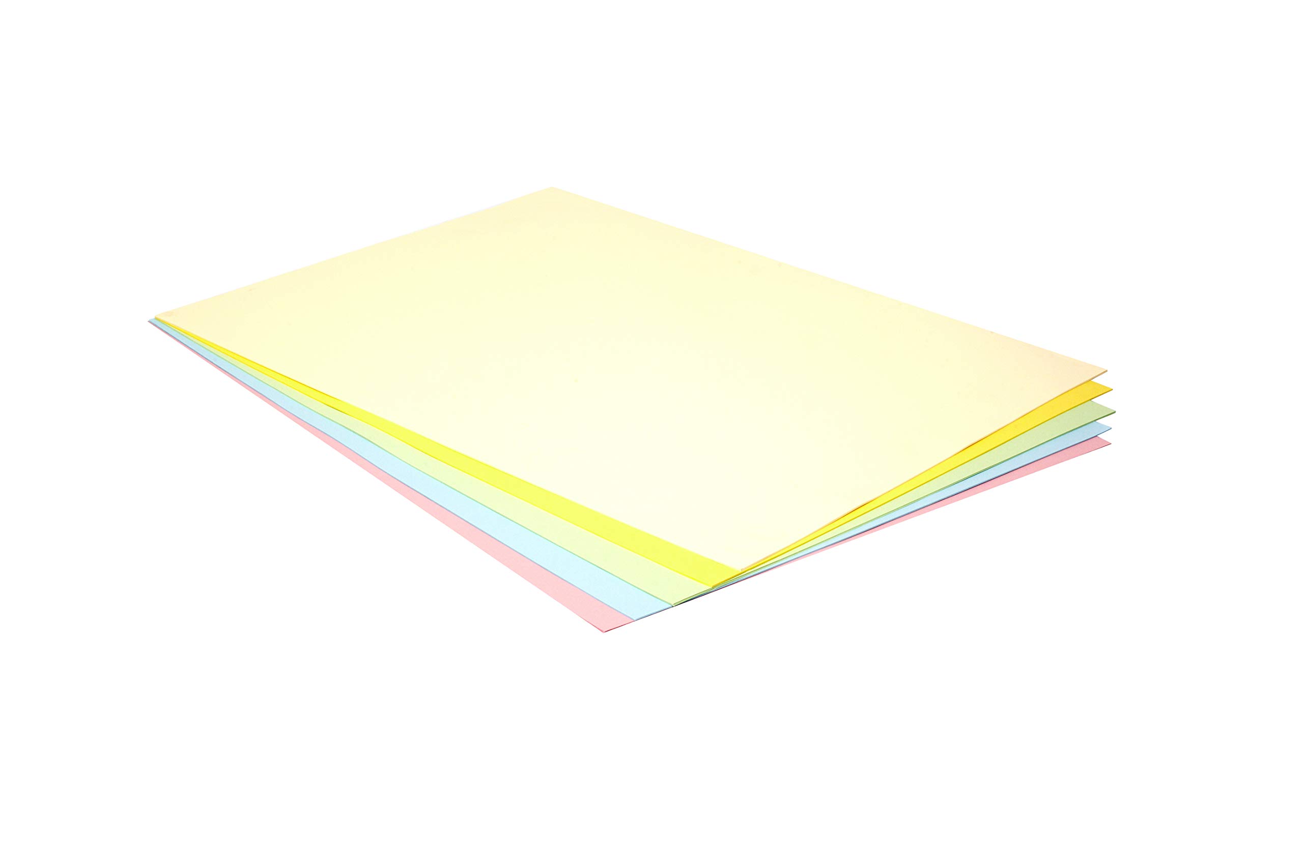 Pack of 25 Pastel Colours Cards Size 50 x 65 180 g