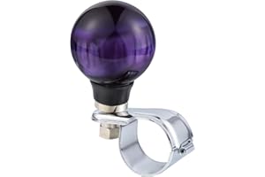 Abfer Ball Steering Wheel Suicide Spinner Knob Car Turning Asisting Wheel Handle Brody Knobs Fit Most Vehicles Trucks, Purple-1