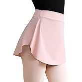 Hanebel Women Ballet Skirts Pull On Dance Skirt for Adult, Mini Elastic