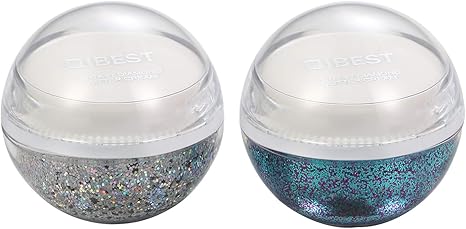 Vtrem 2 Pcs Fard à Paupière Pailleté Gel Brillant Ombre à