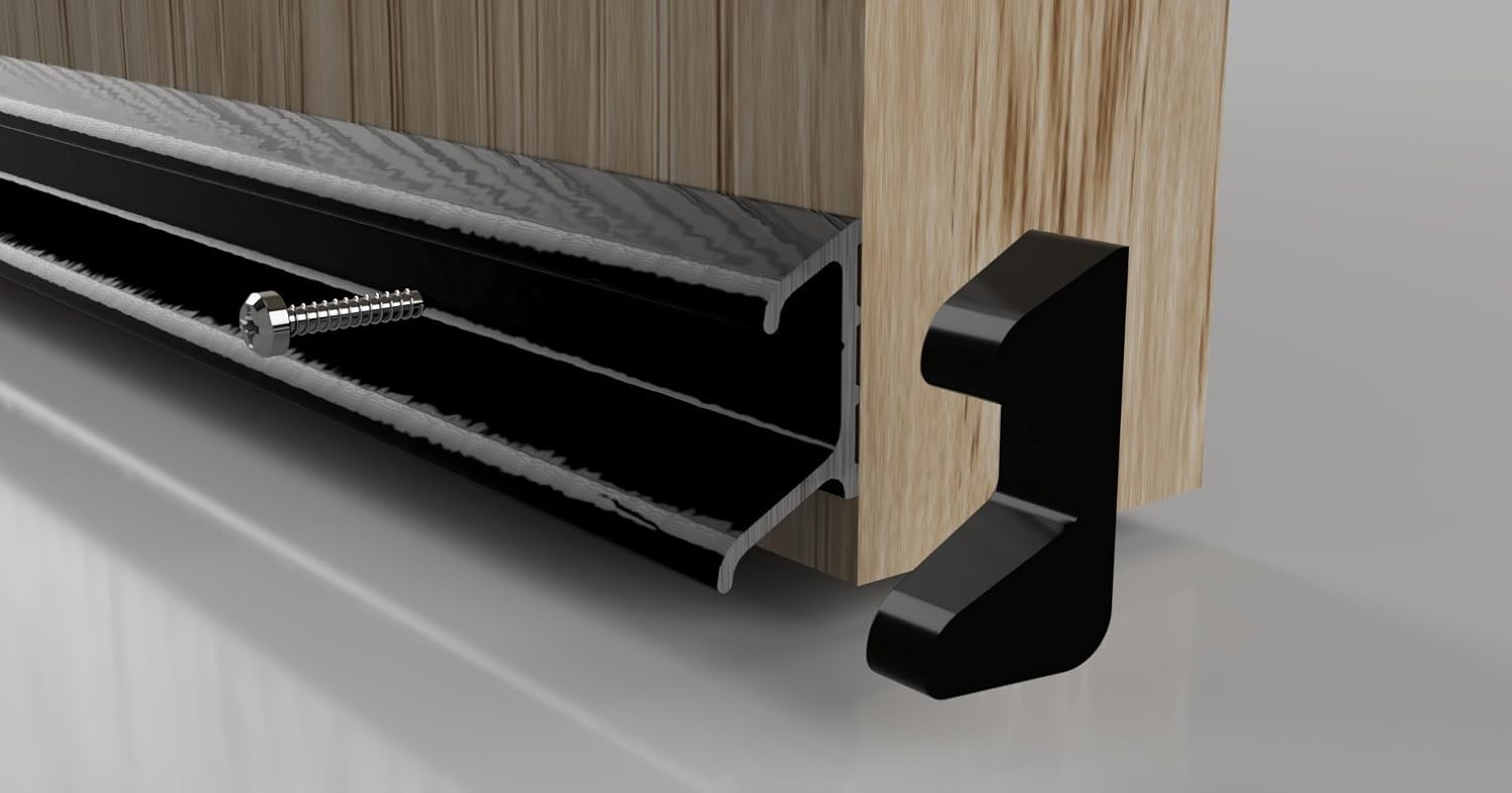 STORMGUARD 07SR1630914BL Double Fin Rain Deflector Weather Bar Black, 914mm (3'0") - Image 5