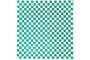 QHAJRYYC 100 Sheets Green White Deli Paper - Grease Resistant, Burger Paper, Liner (11.5''x11.5'')