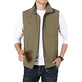 Hixiaohe Men's Casual Lightweight Outdoor Vest Work Fish Photo Travel Vest