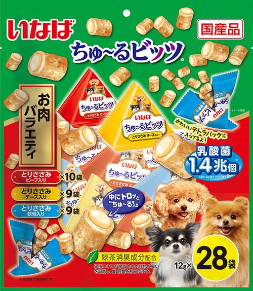 いなば ちゅ~るビッツ お肉バラエティ 12g×28袋 犬用おやつ商品画像