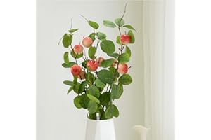 PALONMY 3pcs 27.5inch Artificial Apples Branches for Vase Realistic Fruit Bouquet Apple Stems with Faux Apples Tree Branch for Kitchen Decoration Home Wedding Party Shop Office Garden Decor DIY Floral Crafts