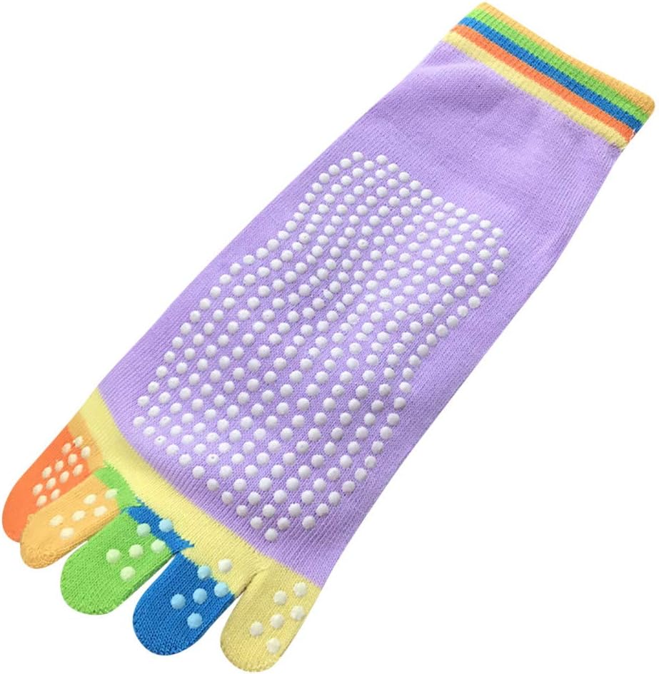 Sock, Kuhxz Women's Yoga Socks Five-fingered Socks Anti-Skid Socks Air-Permeable Toe Socks