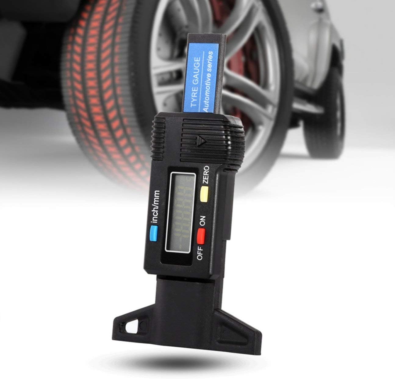 MachinYester 025.4mm/0.01 Digital Tread Depth Gauge Electronic LCD