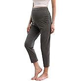 ZUMIY Maternity Lounge Pants Pregnancy Trousers Over The Belly Stretchy Activewear, Maternity Clothes Sweatpants with Pockets