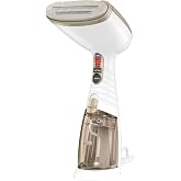 Conair Handheld Garment Steamer for Clothes, Turbo ExtremeSteam 1875W Fabric Steamer, Portable Handheld Design, Strong Penetrating Steam, White/Champagne (Pack of 2)