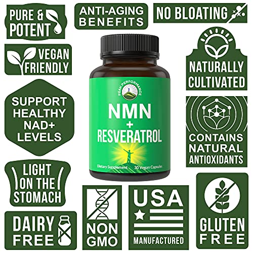 NMN Supplement Nicotinamide Mononucleotide Plus Resveratrol 2in1
