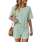 Sulozom Two Piece Sets for Women Summer Shorts Lounge Set Casual Travel Beach Vacation Outfits Clothes