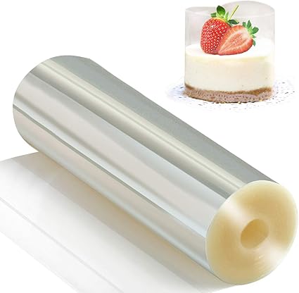 Amazon Picowe ケーキカラー 透明アセテートロール ムースケーキカラー チョコレートムースベーキング用 ケーキデコレーション用 6 3inch Picowe その他の調理器具