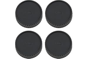 AS Axis Spindleon 4Pcs Camera Rear Lens Cap Compatible with Minolta MD MC Mount 51x44x14.5mm Black