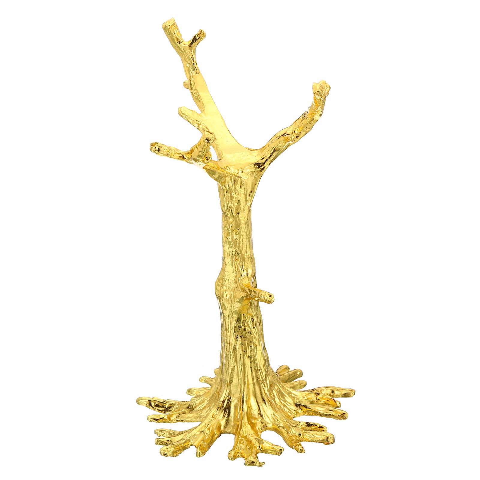 PATIKIL Crystal Ball Stand, Sphere Display Stand Photography Props for 80 to 100mm Crystal Balls Ornament Rack Holder Metal Base Tree Shape, Golden