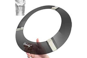 Dekeliy Hard Hat Sun Shade 2 Sets Fits Standard V-Gard Full Brim Attachment, Replaceable Sun Protection Hardhat Shade Brim Black Brim Extender Hard Hat Visor for Outside Working, Helmet Not Included