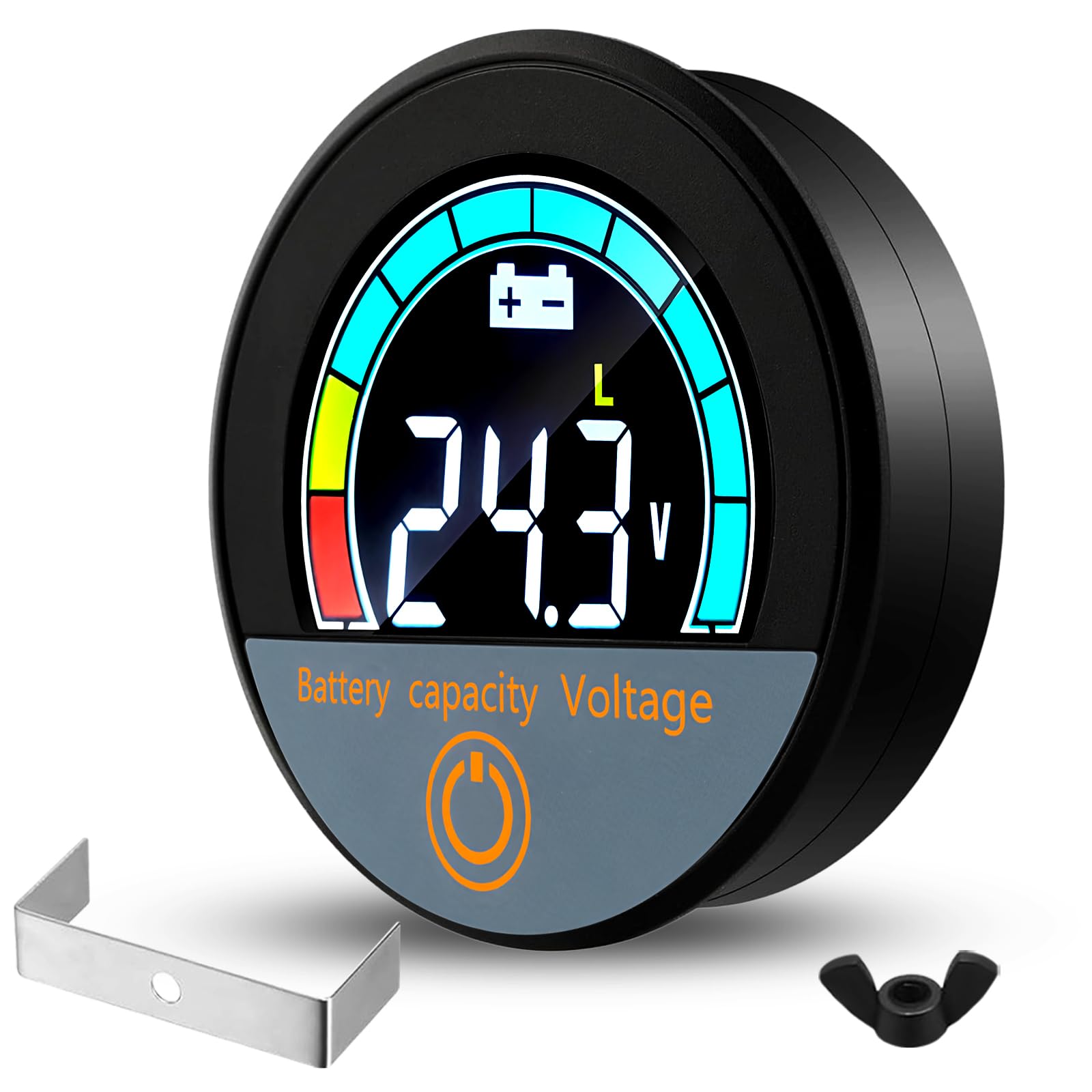 Digitales LED-Voltmeter 12V-72V – Batterie-Messgerät Für Auto, Wohnmobil & Boot, DC 6-100V