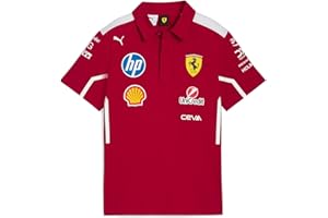 PUMA Scuderia Ferrari F1 2025 Kids' Team Polo - Red