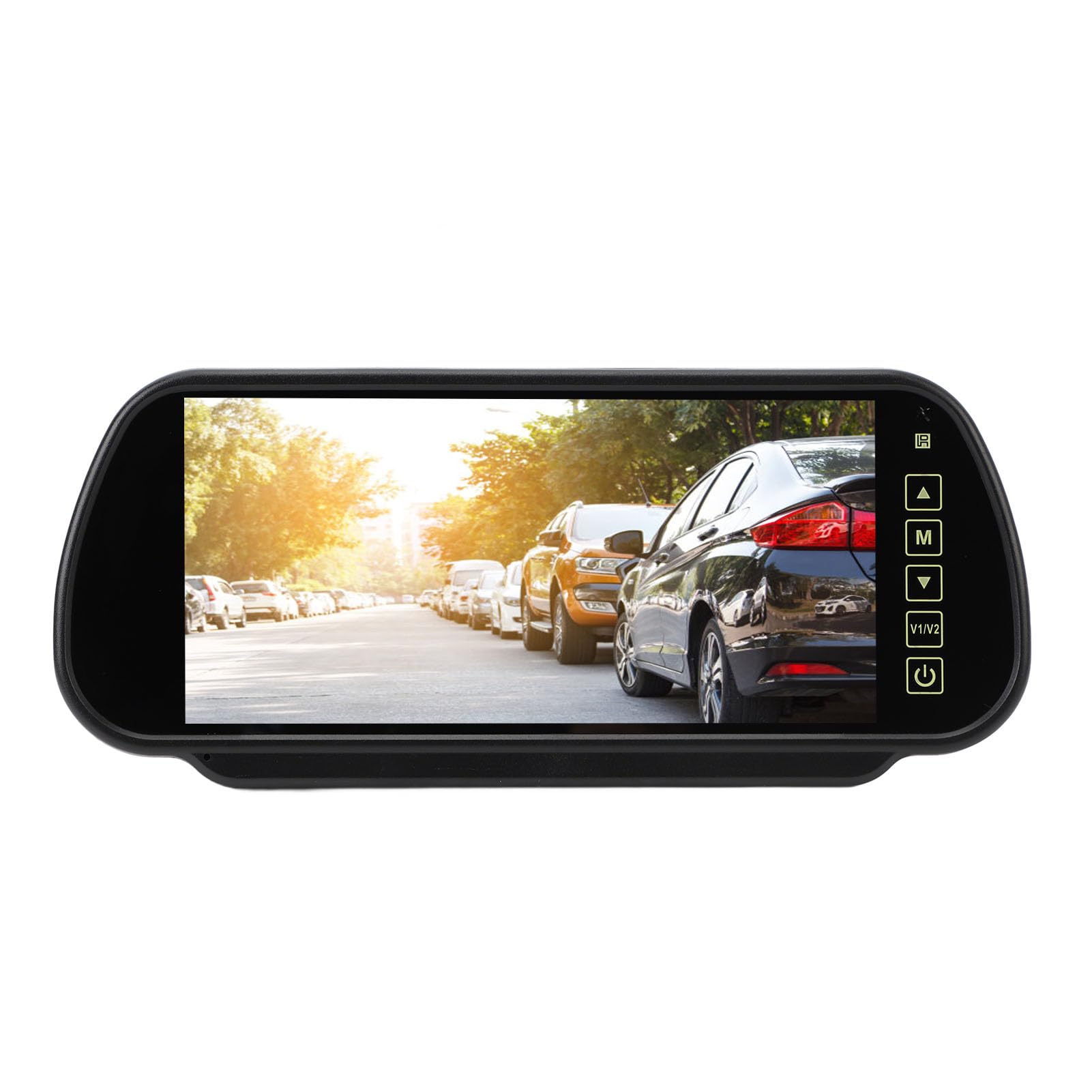 Rear View Mirror, 7 HD Backup Camera Mirror, Wired Car Rear View Mirror Monitor with 4PIN Connector, Car Parking Rearview Reverse Safety, Universal for Heavy Trucks SUV