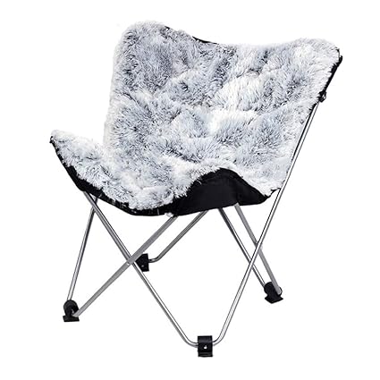 Amazon Com Folding Chair Reading Chair Fluffy Butterfly