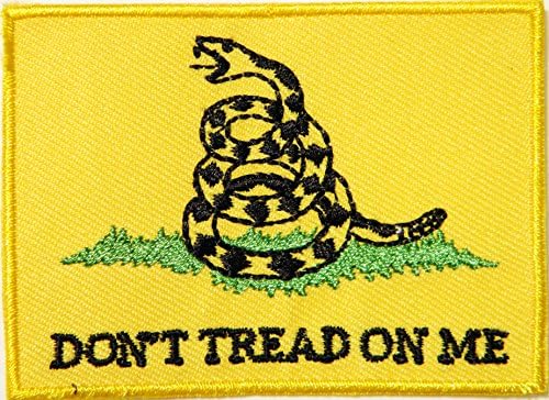 DON'T TREAD ON ME Snake Logo Uniform Jacket T shirt Patch Iron on Embroidered Applique Badge Sign Custom Gift