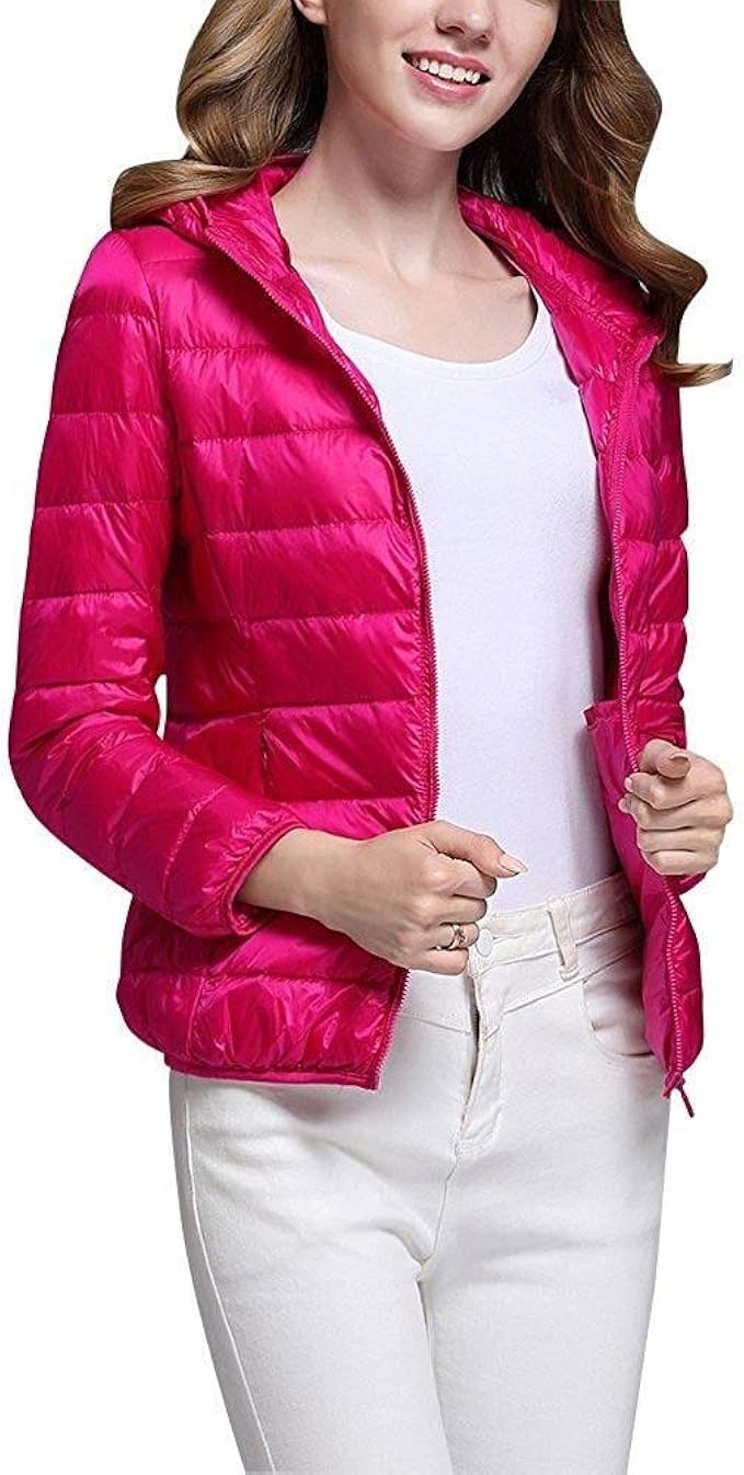 Down Coat Ladies Down Jacket Quilted Transitional Jacket Modern Casual