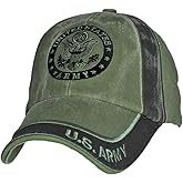EAGLE CREST U.S. Army Insignia OD Green Baseball Cap