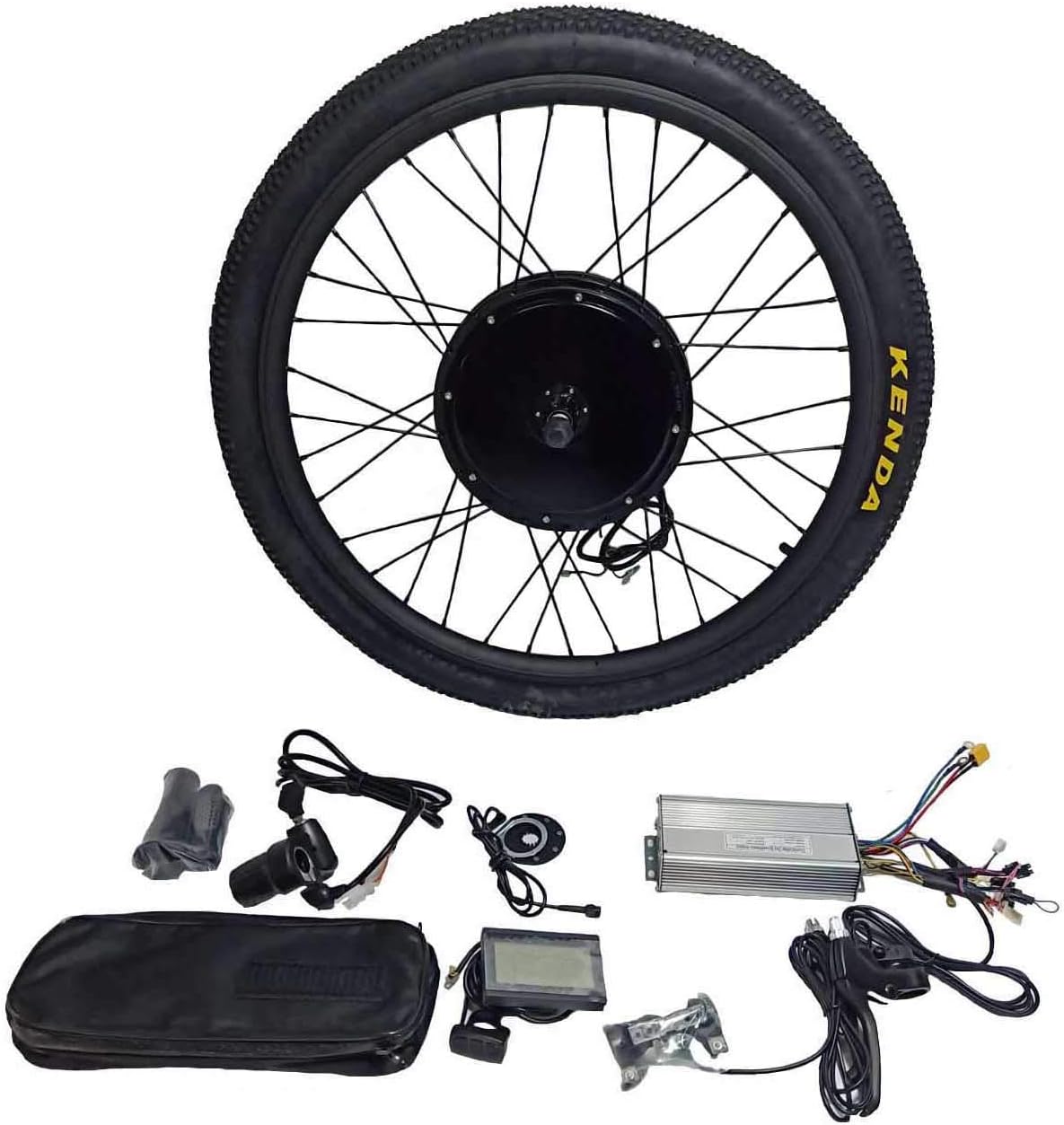 theebikemotor 48V1000W Cassette Motor Electric Bike Conversion Kit 8 or 9 or 10 Speed Gear + Tire + LCD Display