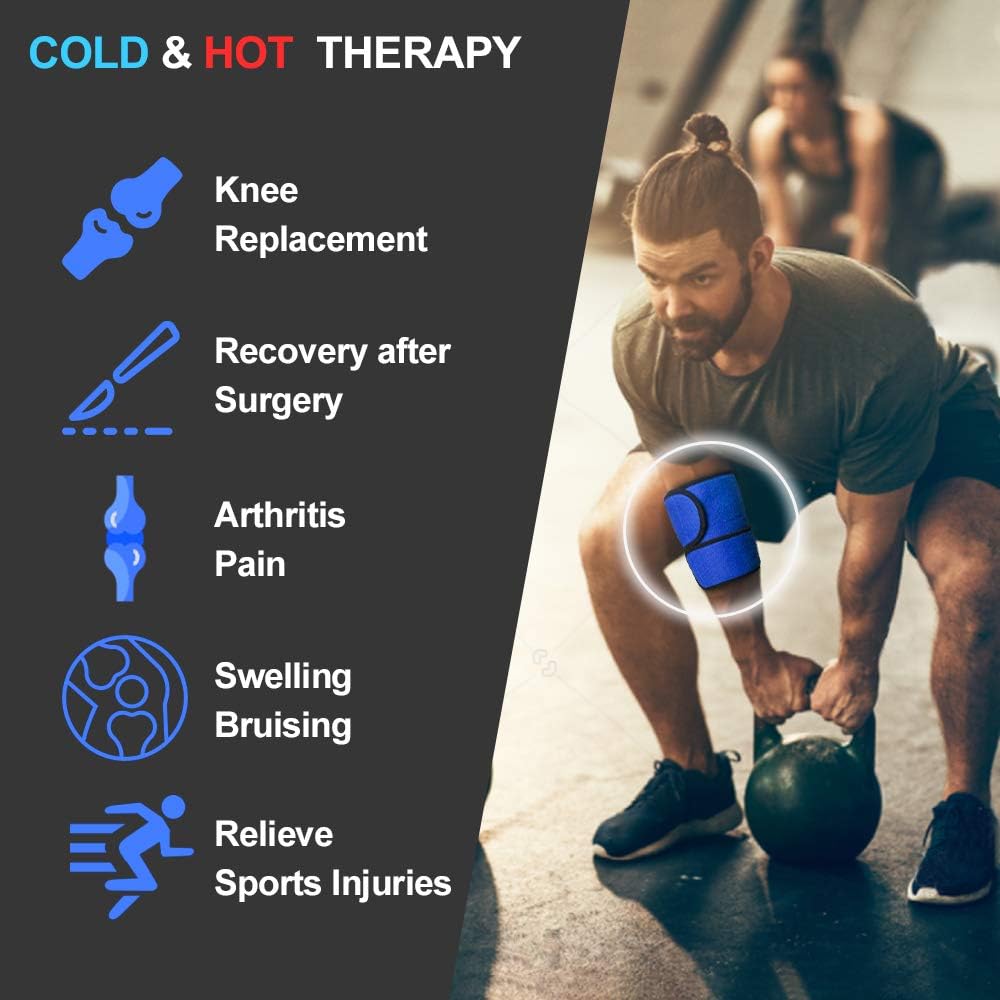 Knee Ice Pack for Sports Injury Reusable Hot Cold Ice Gel Pack for Swelling Muscle Soreness, Joint Pain - Image 4