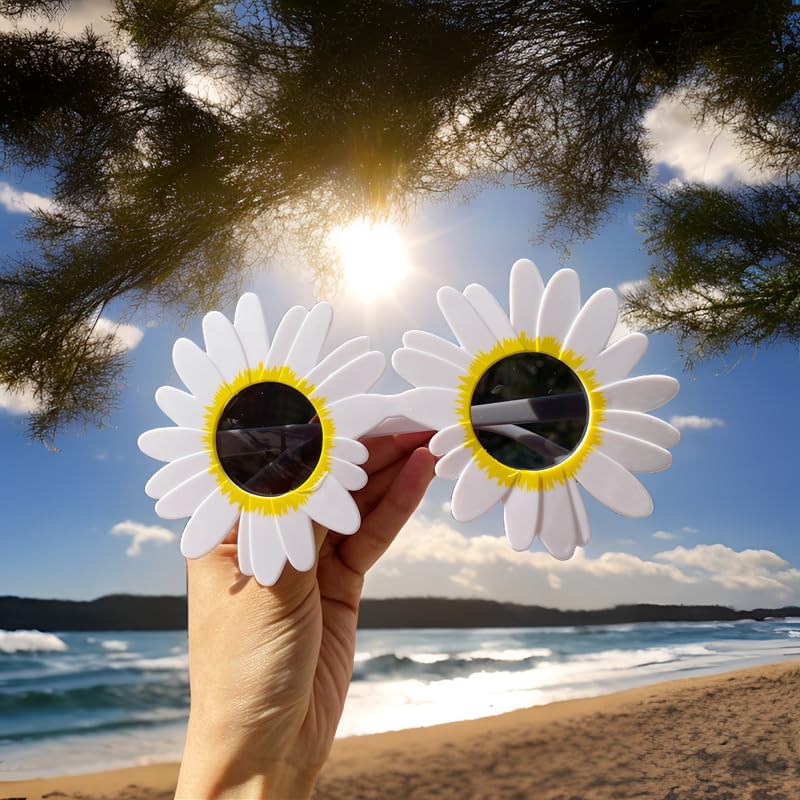 6pcs Hawaiian Party Sunglasses Funny Glasses Pairs Luau Party Sunglasses Party Favors for Summer Pool Beach Luau Theme Party Accessories Tropical Sunglasses Novelty Party Glasses Photo Booth Props