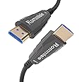 Rommisie 4K HDMI 300FT Cable Fiber Optic, HDMI 2.0,18Gbps 4K@60Hz (4:4:4 HDR10 HDCP2.2 ARC CEC) Ultra HD One-Direction Cord Ethernet Audio Return Compatible with UHD TV Monitor Laptop Xbox PS4/PS5 ect