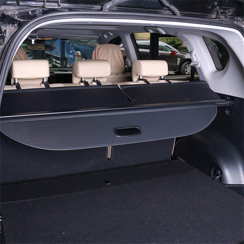 Vesul Black Tonneau Cover Rear Trunk Cargo Luggage Security Shade Compatible With Toyota Rav4 2013 2018 Tonneau Covers