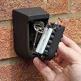Nestling Combination Key Lock Box Outdoor Wall Mounted Safe Key Box view 7