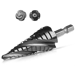 Cobalt M35 Step Drill Bit 3/16" to 7/8", TiAlN